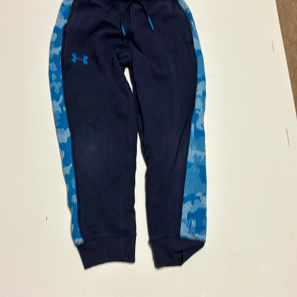 Under Armour Kids' Dark Blue Joggers with Light Blue Accents
